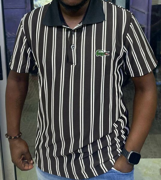 Polo rayé pour homme élégant