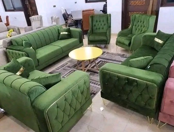 Set of green furniture