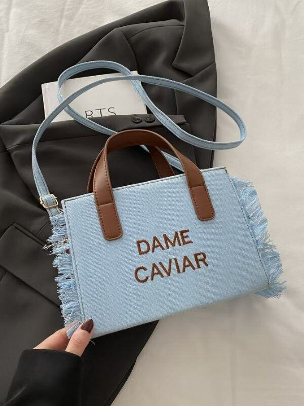 Sac bandoulière en toile élégante