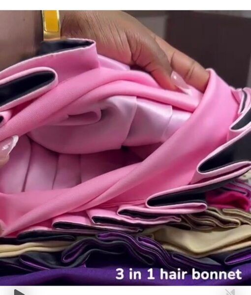 3 in 1 hair bonnet