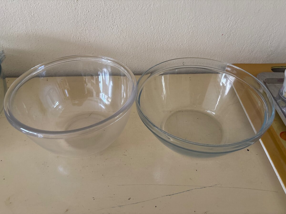 Ensemble de 3 bols en verre