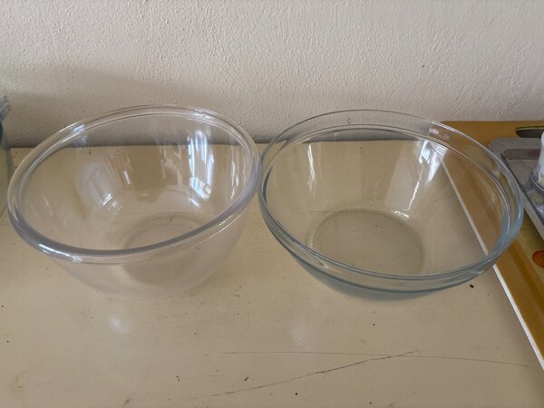 Ensemble de 3 bols en verre