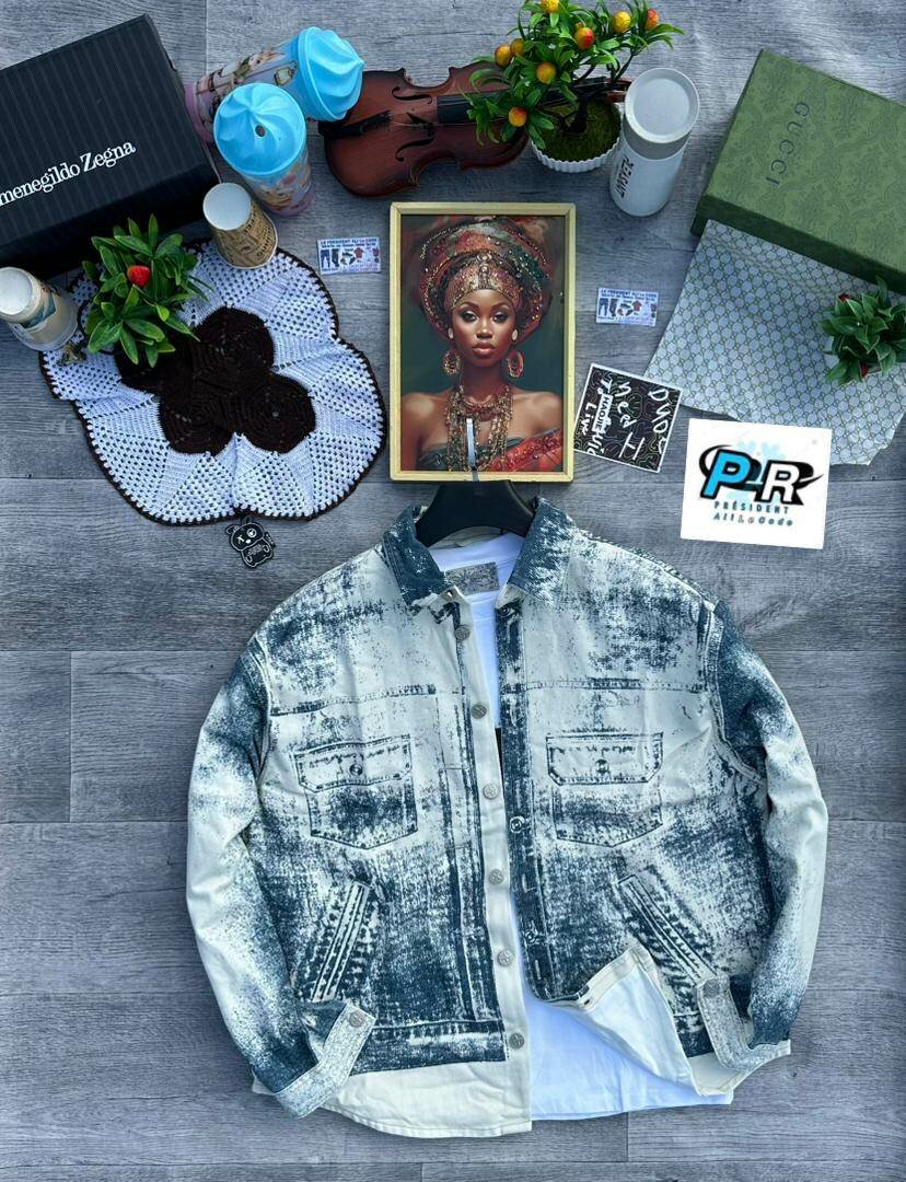 Veste en jean moderne homme