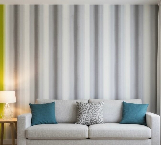 Papier peint rayé moderne