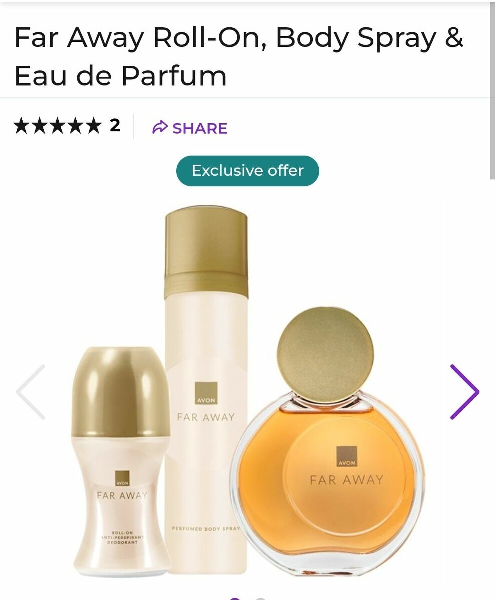 Faraway perfume combo