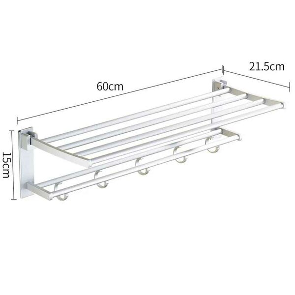 Porte-serviettes pliable mural