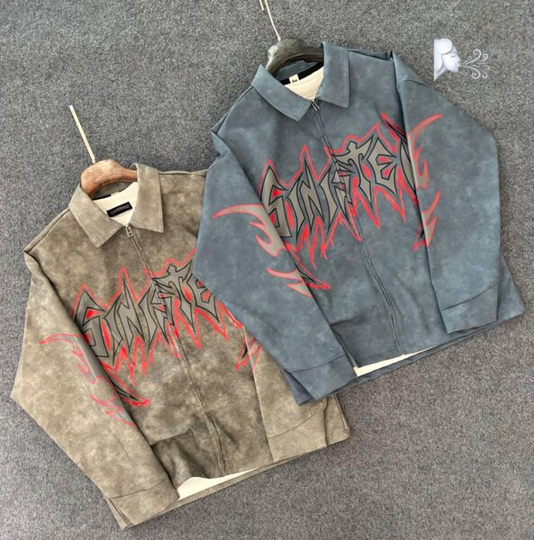 Veste en cuir streetwear