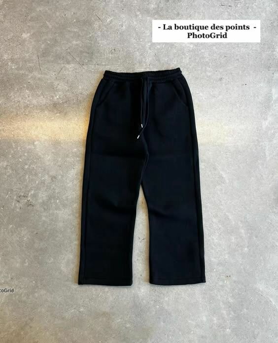Pantalons de survêtement noirs unisex