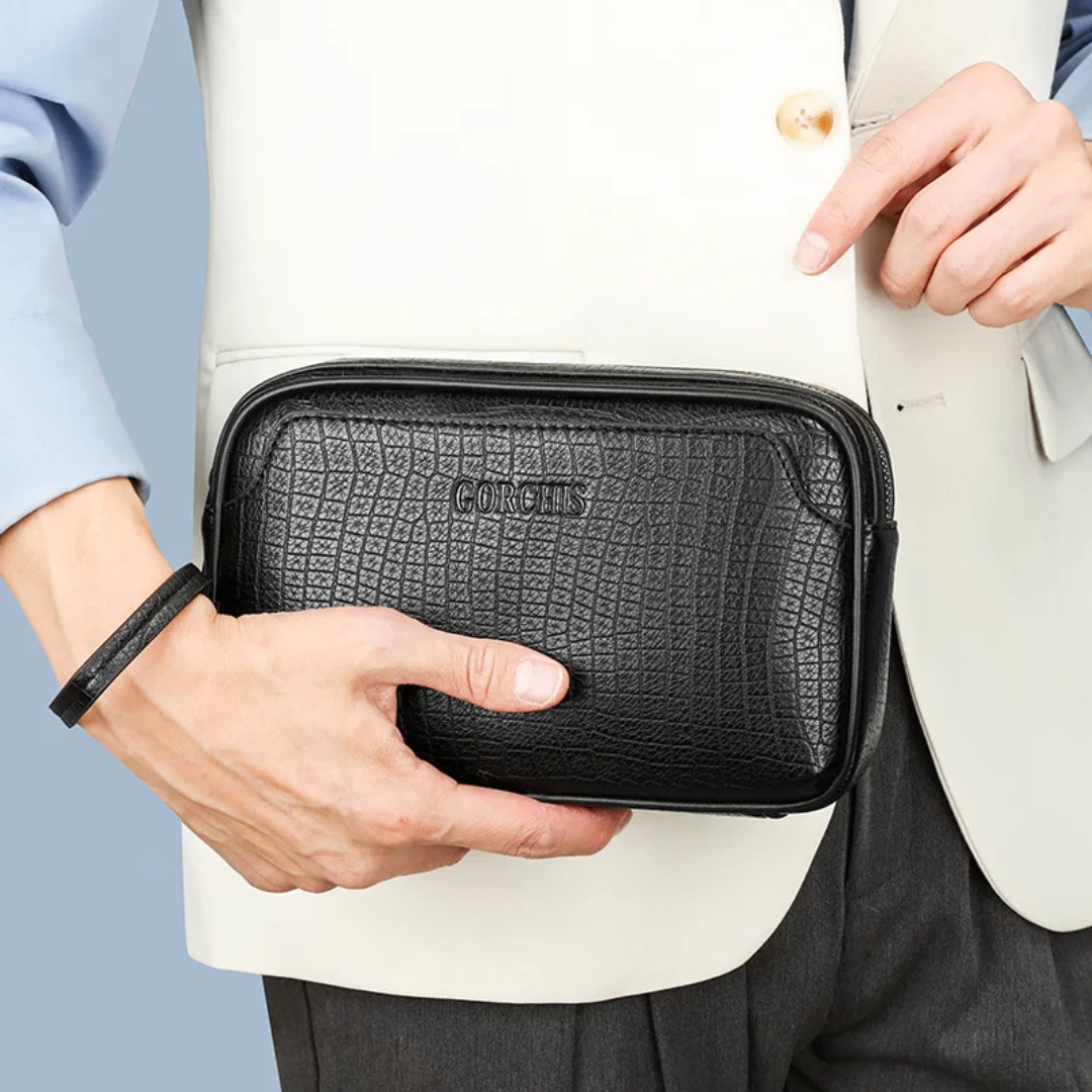 Pochette en cuir élégante
