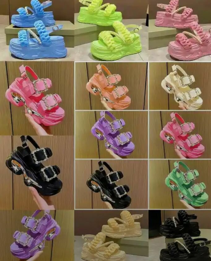 Sandales colorées pour femmes