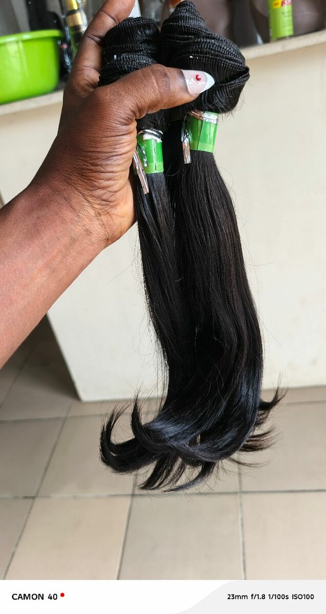 Extensions cheveux naturels noirs