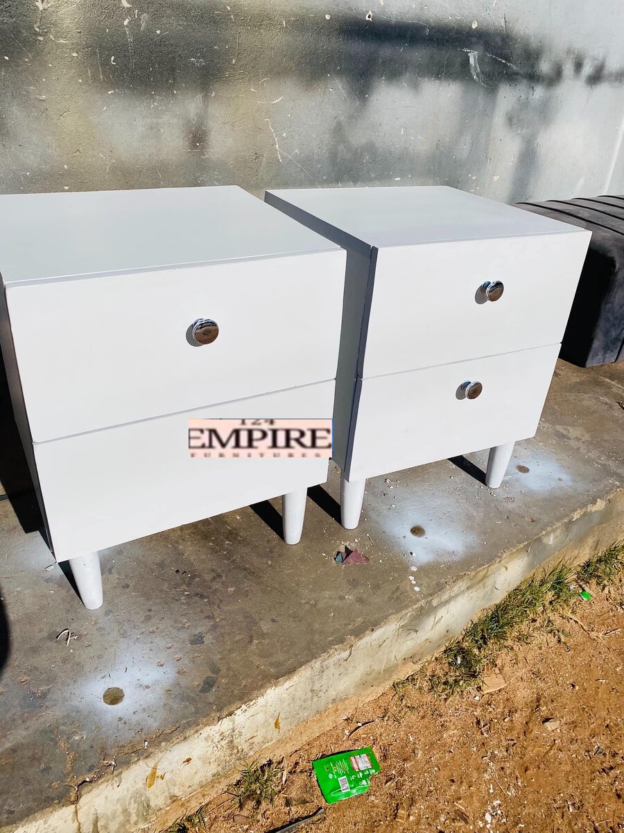 White bedside cabinet