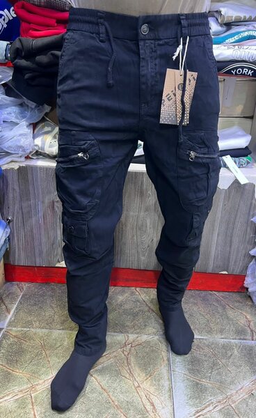 Pantalon Cargo Homme Noir