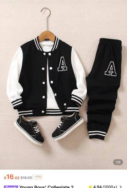 Ensemble garçon tendance varsity