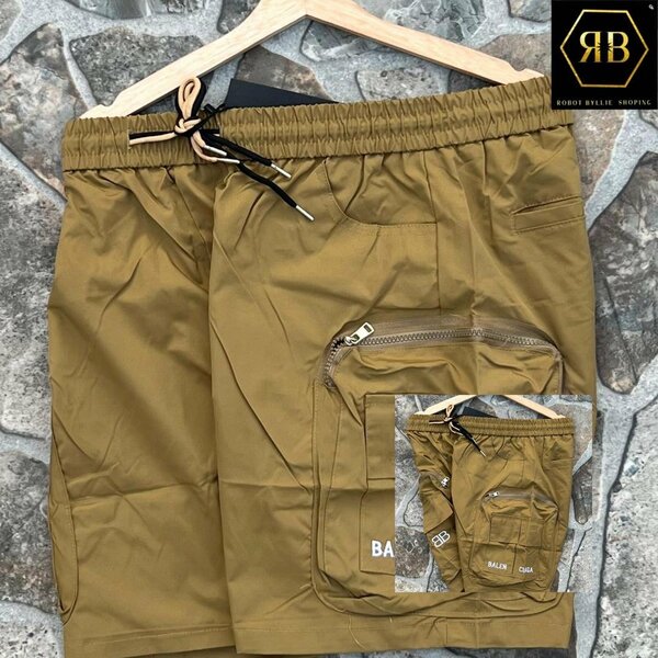 Shorts cargo kaki homme