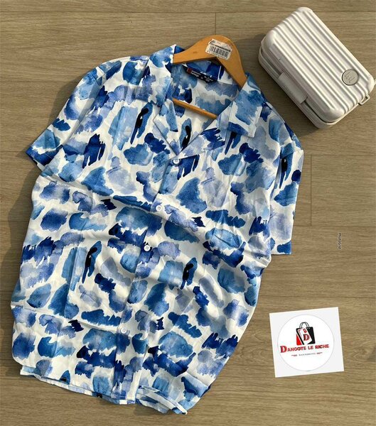 Chemise Homme Imprimé Bleu