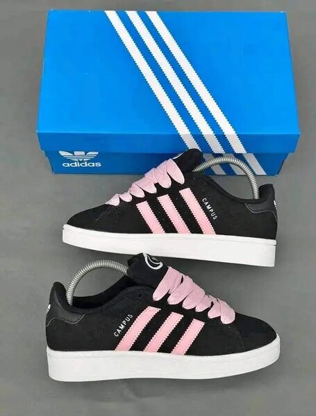 Chaussures Adidas Campus Femme Noir et Rose