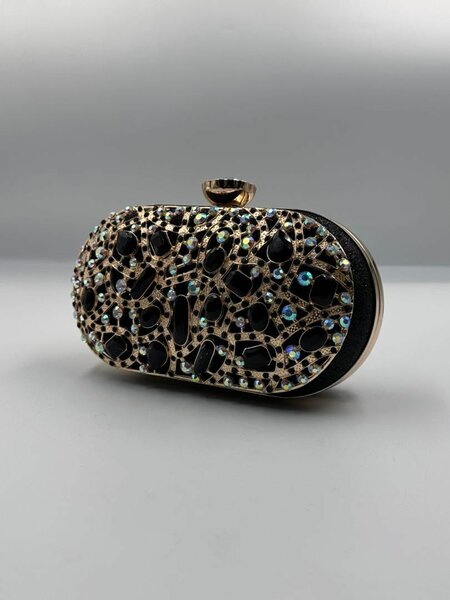 Silver & Black Purse