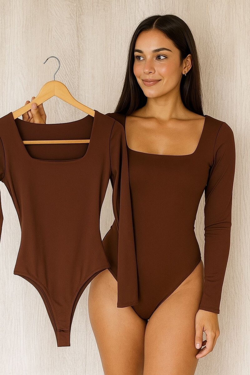 Bodys noir manches longues