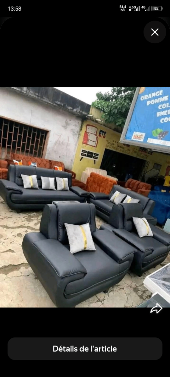 Canapé moderne en cuir