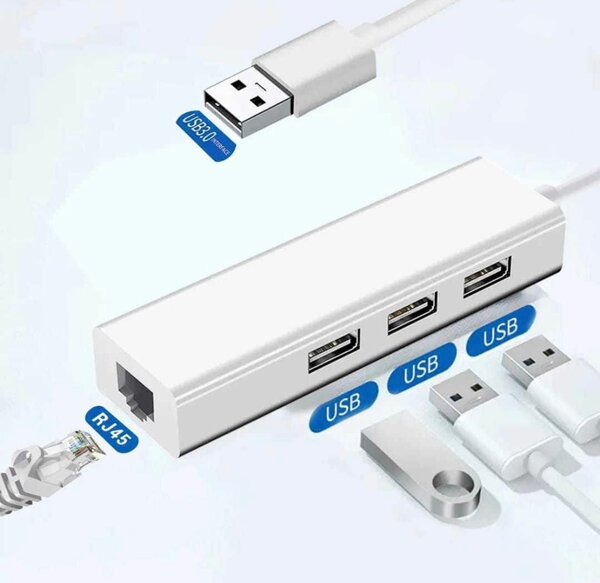 Hub USB avec port RJ45