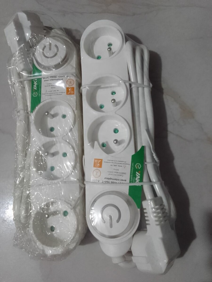 Multiprise électrique 3 prises