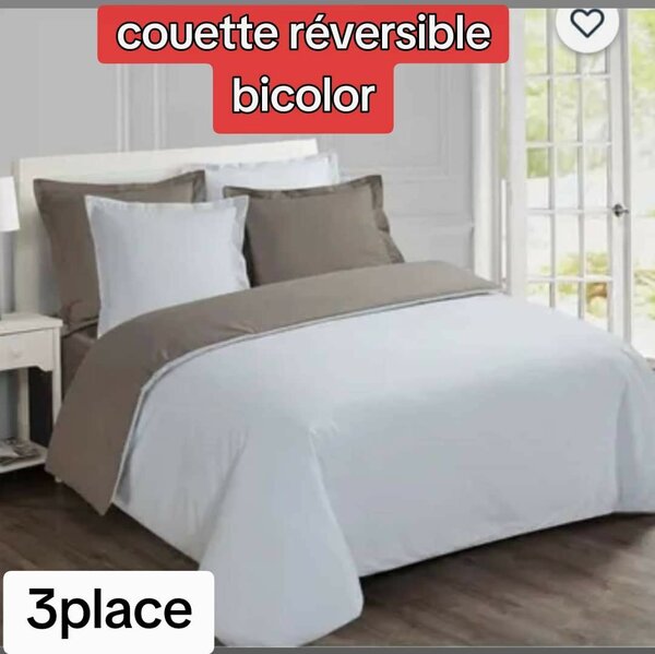 Couette réversible, 2 couleurs