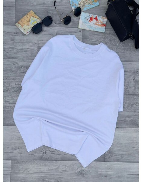 T-shirt uni colore en coton