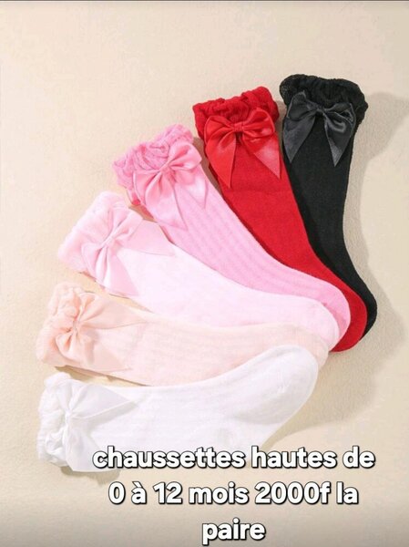 Chaussettes Bébé avec Noeud