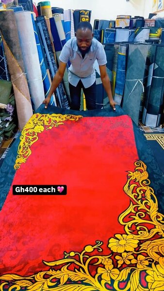 3D luxury Carpet red