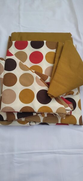 Linge de lit cercles bruns