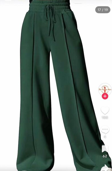 Pantalon large taille haute élégante