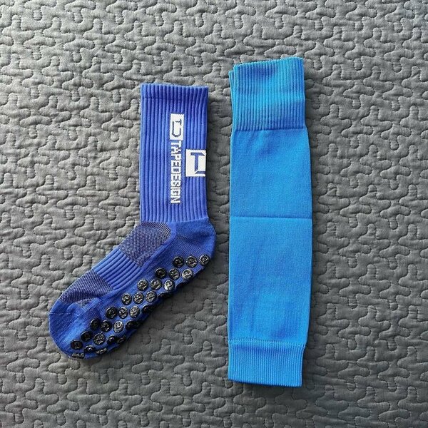 Chaussettes antidérapantes bleues
