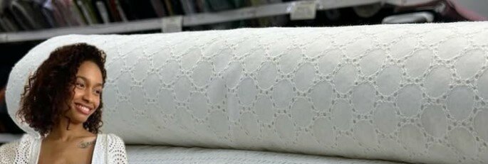 Натуральный 100% белый хлопок для шитья