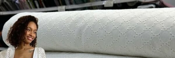 Натуральный 100% белый хлопок для шитья