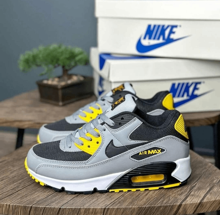 Nike Air Max 90 Gris et Jaune
