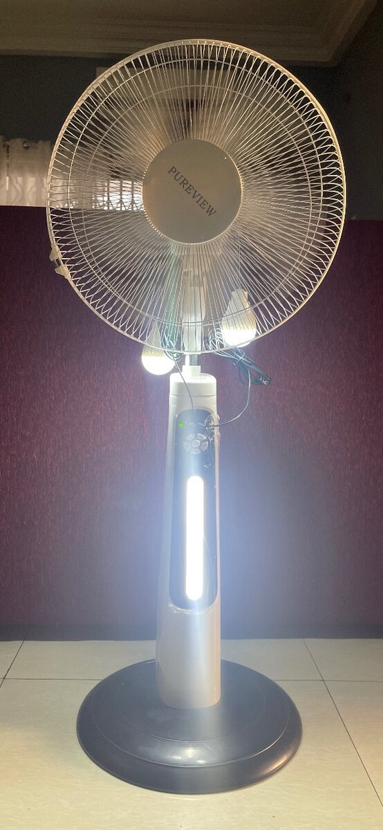 Rechargeable Solar Fan