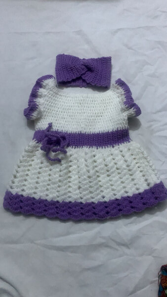 Robe Bébé Tricotée Main