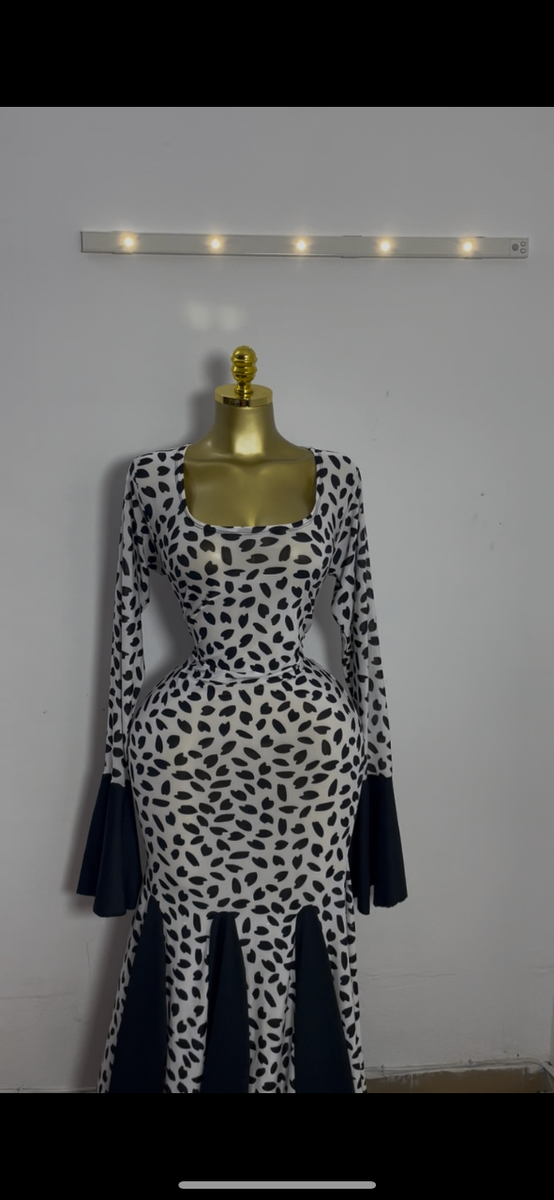 Robe élégante à motif léopard