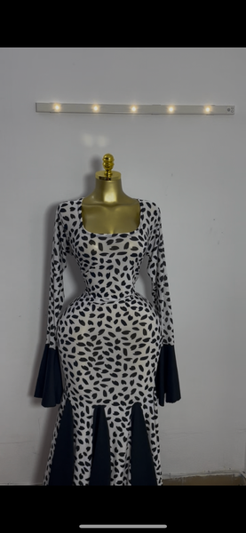 Robe élégante à motif léopard