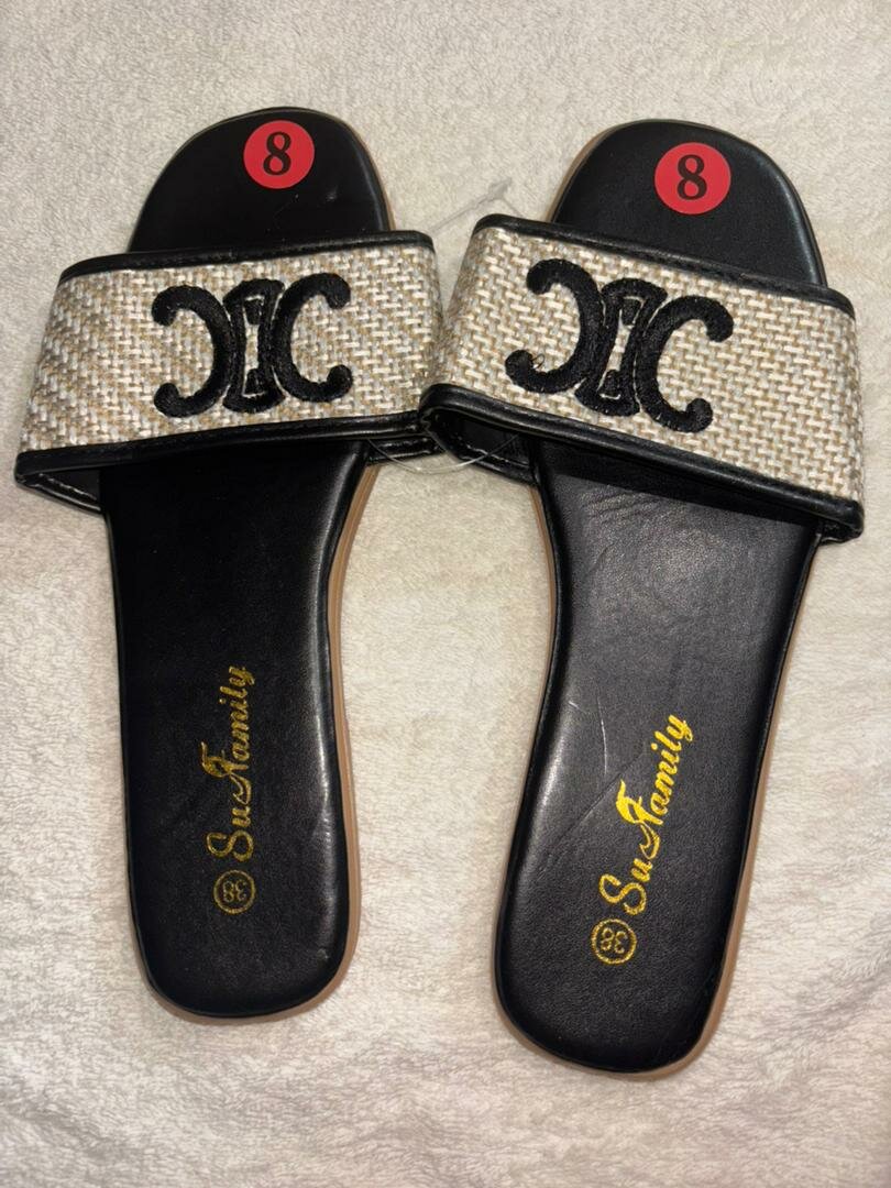 Sandales élégantes en tissu tressé