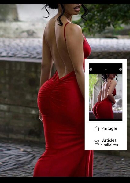 Robe rouge élégante pour femmes