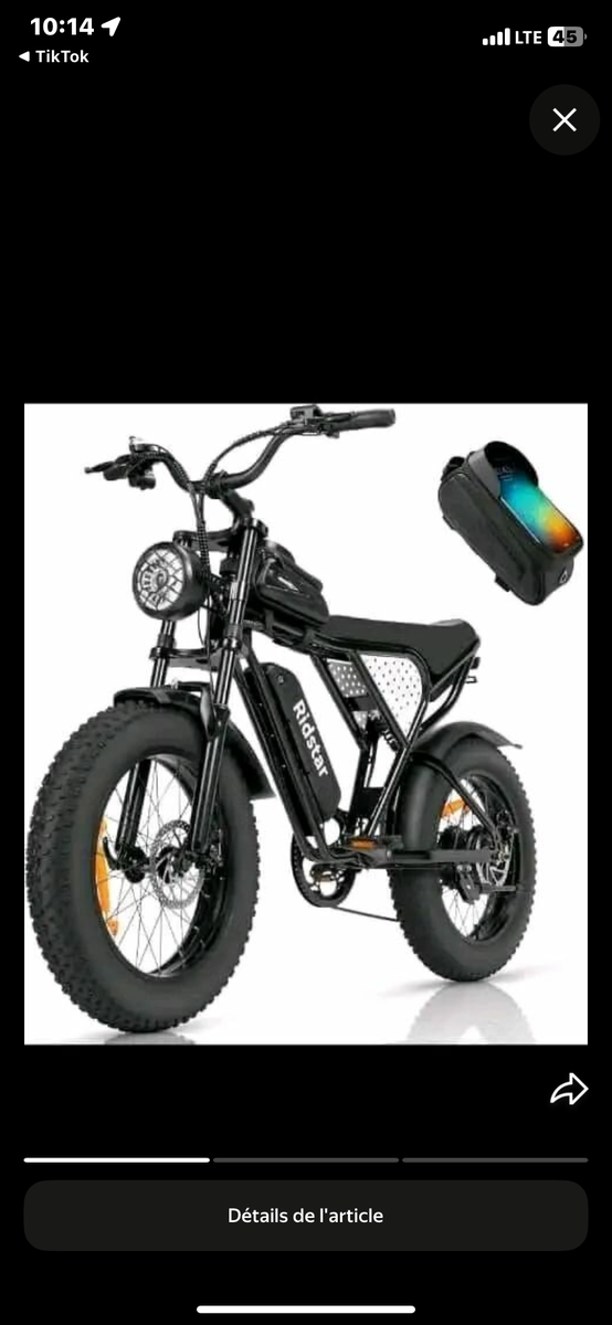 Vélo électrique tout-terrain robuste