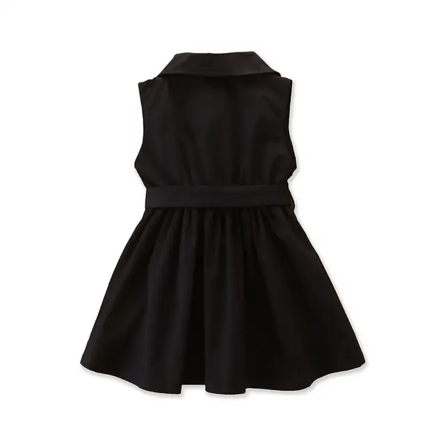 Robe manteau fillette noir