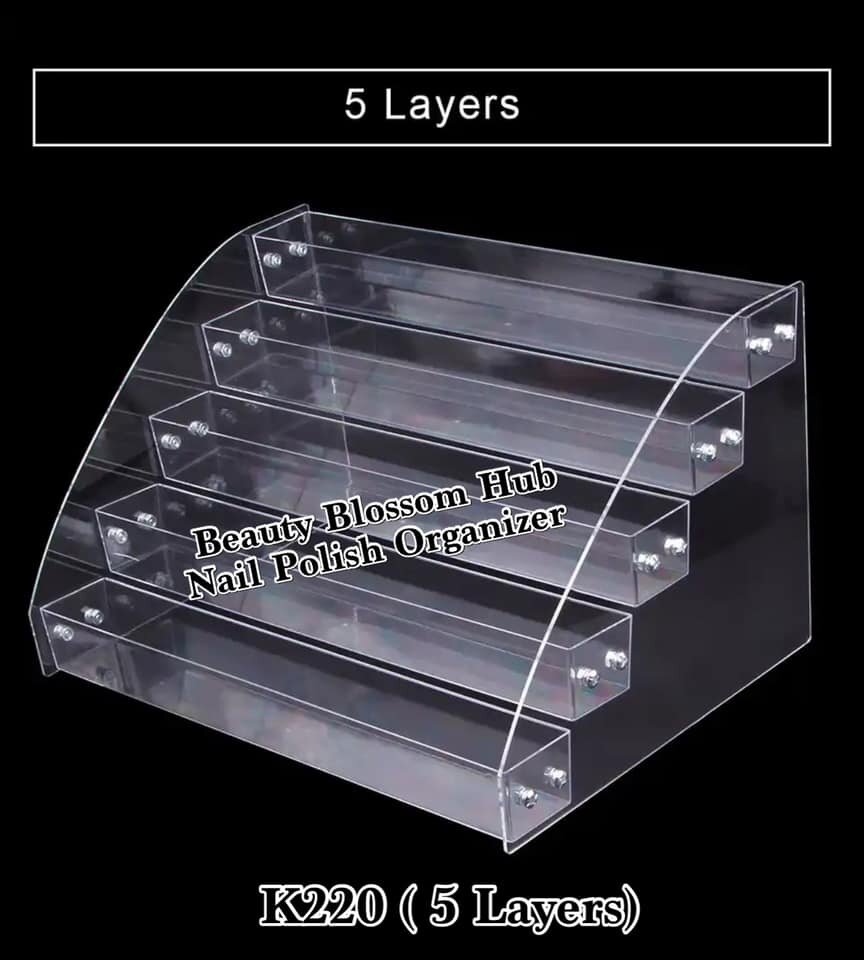 Acrylic nail polish rack