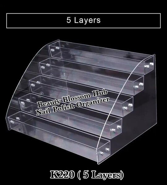 Acrylic nail polish rack