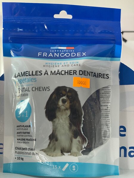 Lamelles à mâcher dentaires
