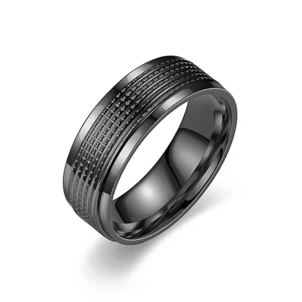 Bague en acier inoxydable homme