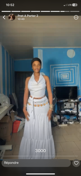 Robe maxi blanche élégante