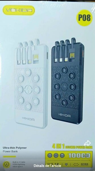 Vekida Power Bank 4 en 1
